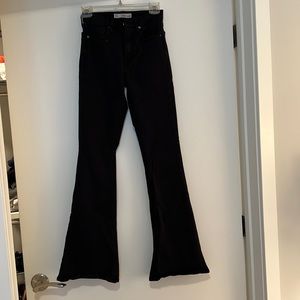 Black flare jeans